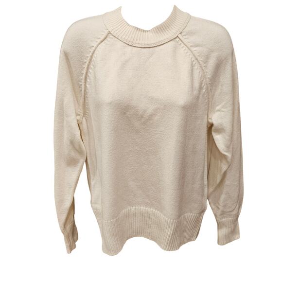 NWT banana republic slub wool blend sz S neutral winter warm oversized grandma - Picture 2 of 8